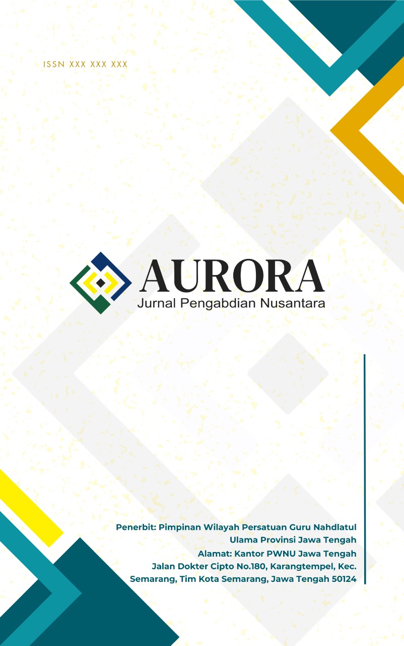 					View Vol 1 No. 1 Desember 2023: AURORA: Jurnal Pengabdian Nusantara
				